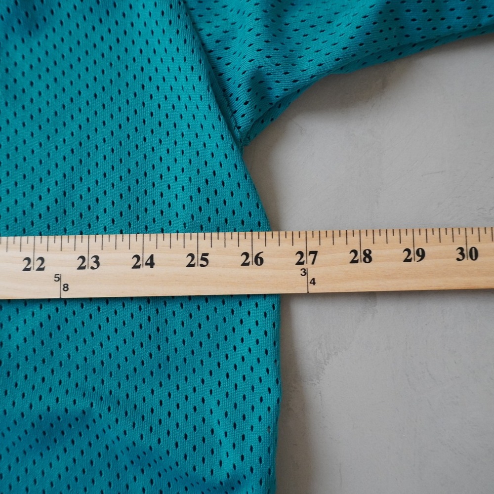 Vintage Miami 13 Mesh Jersey 2X Mens 90s Teal Football Gameday Esprit by Campus - Picture 6 of 8